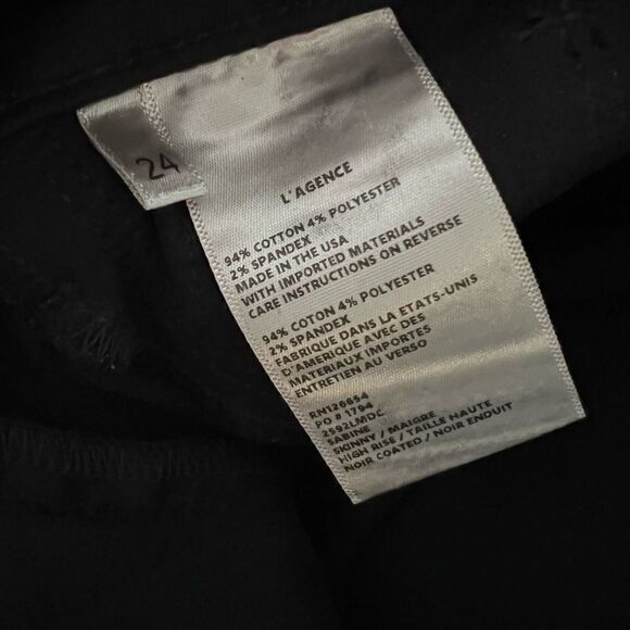 L'Agence Sabine High Rise Skinny Jeans Size 24 - Picture 9 of 10